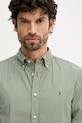 Bavlněná košile Tommy Hilfiger zelená MW0MW41399