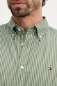 Bavlněná košile Tommy Hilfiger MW0MW41399 zelená