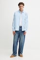 Βαμβακερό πουκάμισο Desigual GENOVA 25WMCW24 μπλε AW25