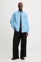 Бавовняна сорочка Desigual LUCCA 25WMCW32 блакитний AW25