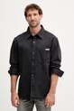 Calvin Klein Jeans koszula jeansowa bawełna czarny LV04RD765G