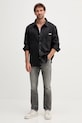Rifľová košeľa Calvin Klein Jeans LV04RD765G čierna AW25
