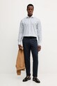 Памучна риза Eton 100013950 бял AW25