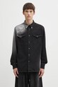 MM6 Maison Margiela koszula jeansowa wzorzyste czarny SH2DT0024.M30011.969
