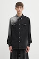 MM6 Maison Margiela koszula jeansowa wzorzyste czarny SH2DT0024.M30011.969