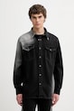 MM6 Maison Margiela koszula jeansowa wzorzyste czarny SH2DT0024.M30011.969