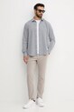 Trussardi koszula bawełniana 5007N000009N granatowy AW25