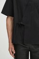 Kenzo cămașă din bumbac Kimono Short Sleeve negru FF65CH1269LP