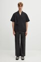 Kenzo koszula bawełniana Kimono Short Sleeve FF65CH1269LP czarny