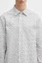 Kenzo koszula bawełniana Weave Regular biały FF65CH4029JD