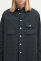Сорочка Kenzo Weave Workwear Overshirt темно-синій FF65CH5369JF