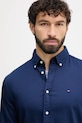Košeľa Tommy Hilfiger tmavomodrá MW0MW40458