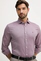 Tommy Hilfiger koszula bawełniana bordowy MW0MW40461