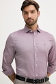 Bavlnená košeľa Tommy Hilfiger burgundské MW0MW40461