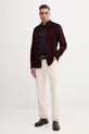 Tommy Hilfiger koszula sztruksowa MW0MW40486 bordowy AW25