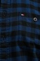 Βαμβακερό πουκάμισο Tommy Hilfiger MW0MW41496 σκούρο μπλε