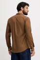 Odzież Lindbergh koszula 30.203174A brązowy