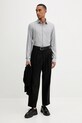 Μάλλινο πουκάμισο Calvin Klein LV019EU066 γκρί AW25