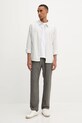 Бавовняна сорочка Calvin Klein LV04LD119G сірий AW25