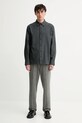 Calvin Klein koszula bawełniana LV04LD119G szary AW25