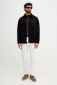 Calvin Klein Jeans koszula jeansowa LV04RD744G granatowy AW25