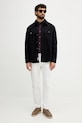 Calvin Klein Jeans koszula jeansowa LV04RD744G granatowy AW25