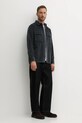 Calvin Klein Jeans koszula sztruksowa LV04RD106G granatowy AW25