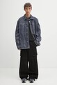 Rick Owens DRKSHDW denim shirt Lido Worker DU02E7752.DGY gray