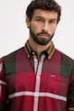 Хлопковая рубашка Barbour DUNOON бордо MSH4980