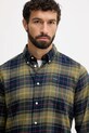 Barbour cămașă din bumbac FORTROSE verde MSH4991