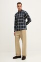 Barbour koszula bawełniana CROSSFELL MSH4995 niebieski AW25