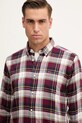 Barbour koszula bawełniana CROSSFELL bordowy MSH4995