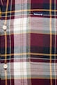 Памучна риза Barbour CROSSFELL MSH4995 бордо
