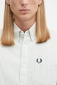 Хлопковая рубашка Fred Perry зелёный M1736