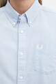 Fred Perry koszula bawełniana niebieski M5516
