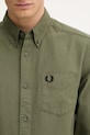 Fred Perry koszula bawełniana zielony M5516