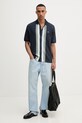 Fred Perry koszula męska bawełniana M8522 granatowy AW25
