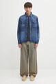 Джинсова сорочка Visvim social sculpture shirt 125105007001 темно-синій