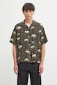 Visvim koszula jedwabna copa shirt s/s bamboo casual czarny 125105011003