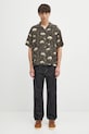 Visvim koszula jedwabna copa shirt s/s bamboo 125105011003 czarny