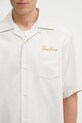 Visvim camicia in lana keesey sp shirt beige 125105011013