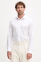BOSS koszula bawełniana bawełna biały 50550925
