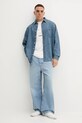 Hugo Blue camicia di jeans 50549842 violetto AW25