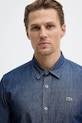 Lacoste camasa din bumbac denim albastru CH9084