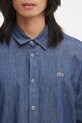 Lacoste camicia in denim di cotone blu CH9084