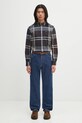Barbour koszula bawełniana Dunoon Tailored Tartan Shirt MSH4980TN38 granatowy