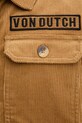 Bavlněná košile Von Dutch VD.1.OSH.1929 hnědá
