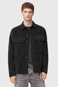 AllSaints koszula HAWKER bawełna czarny M017SD