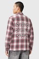 AllSaints koszula SHAMS M034SD czerwony AW25