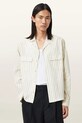 Хлопковая рубашка AllSaints STANLEY узор бежевый M022SD
